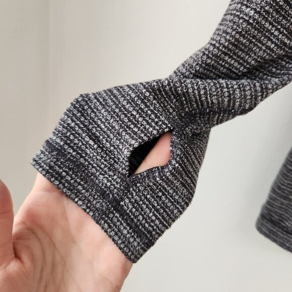 Lululemon Cowl Neck Pullover Sweatshirt Grey Long Sleeve Stretch Women's M - Picture 4 of 6